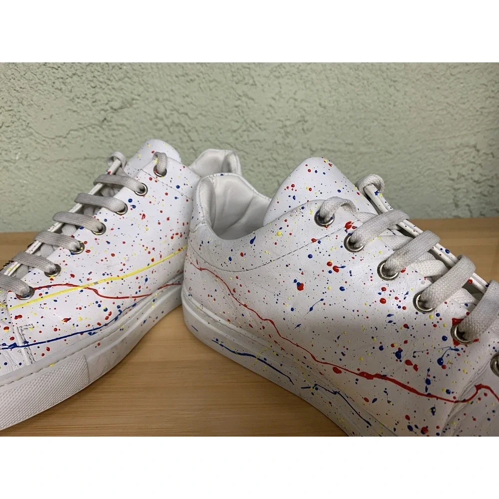 RARE 🚀 Philipp Plein Splatter Paint Sneakers Fashion‎ Sneakers